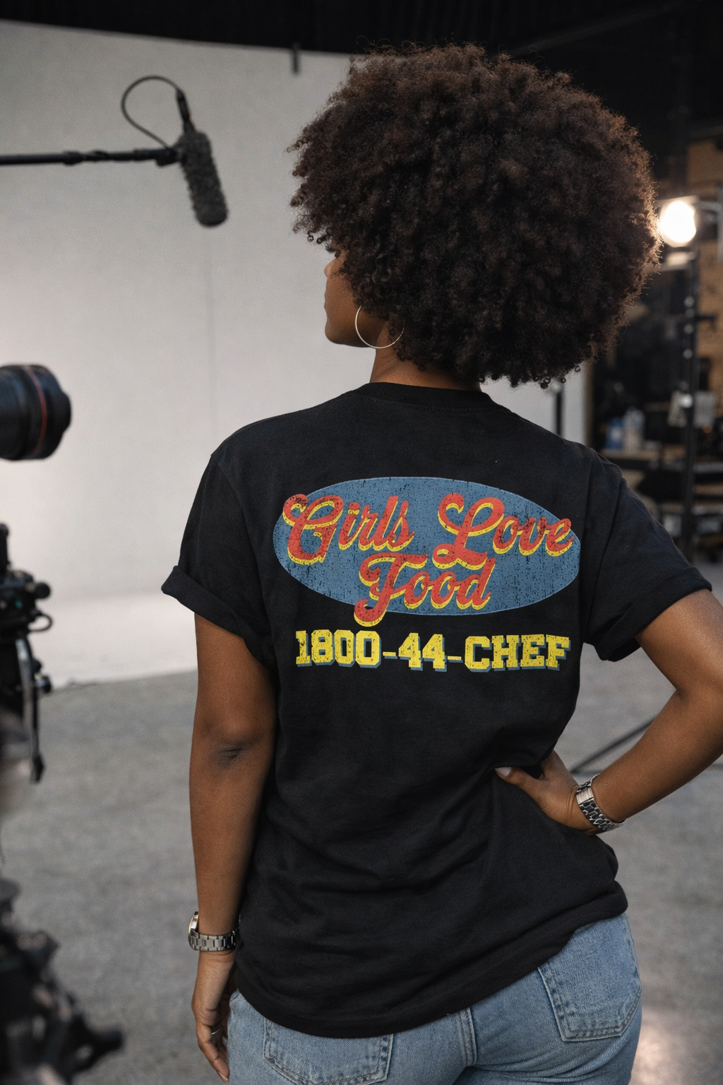 Culinary Department “Girls Love Food” Vintage Graphic Tee
