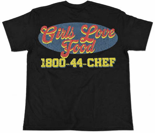Culinary Department “Girls Love Food” Vintage Graphic Tee